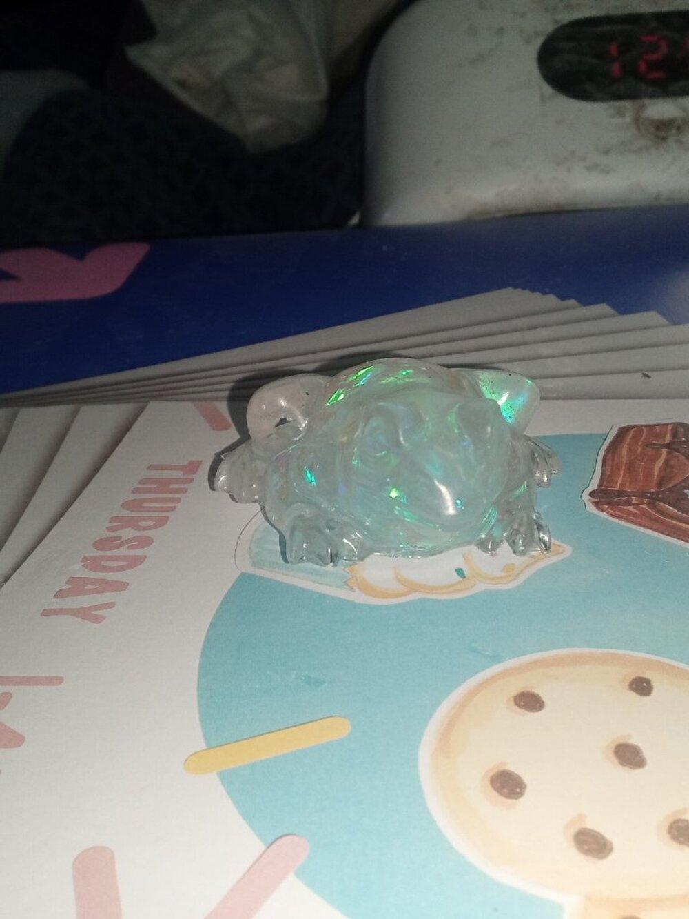 Iridescent Frog Mini Statue